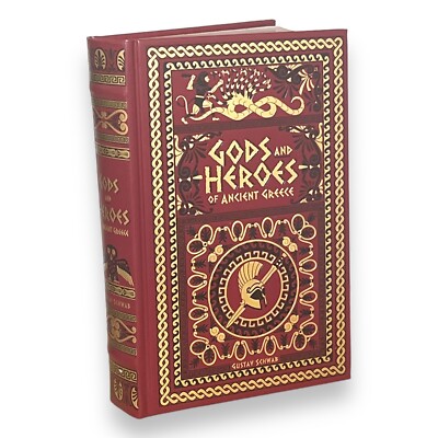 GODS AND HEROES OF ANCIENT GREECE Gustav Schwab LEATHER BOUND Collectible Book-image