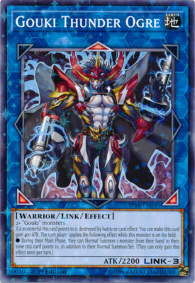 Gouki Thunder Ogre - SP18-EN035 - Starfoil Rare - 1st Edition x1 - Near Mint-image