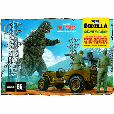 Godzilla Army Jeep Model Kit MPC882-image