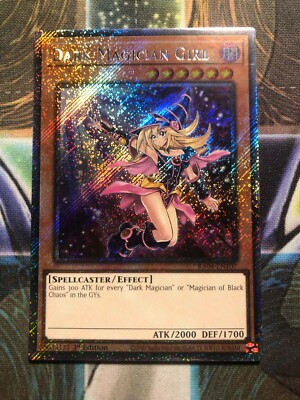 *** DARK MAGICIAN GIRL *** ALTERNATE ART PLATINUM SECRET RARE RA04-EN107 YUGIOH!-image