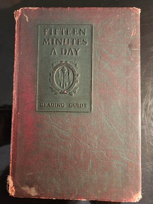 1927 Fifteen Minutes A Day Reading Guide - Harvard Classics - Collectible-image