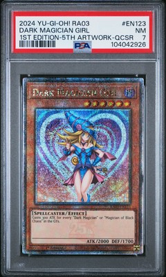 2024 YU-GI-OH! RA03-QUARTER CENTURY BONANZA #EN123 DARK MAGICIAN GIRL PSA 7-image