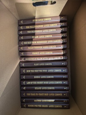 LOUIS L'AMOUR LEATHERETTE HC BOOKS BANTAM WESTERN - Pick Your Title Pick Each 1 -image