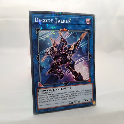 Yugioh, 1st Edition. Decode Talker, SP18-EN031. Starfoil Rare, VG/NM. Free P&P -image