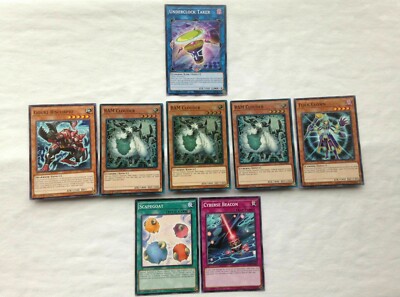 VRAINS LINK STARTER CARDS UNDERCLOCK TAKER RAM CLOUDER x3 SCAPEGOAT CYBERSE ETC.-image