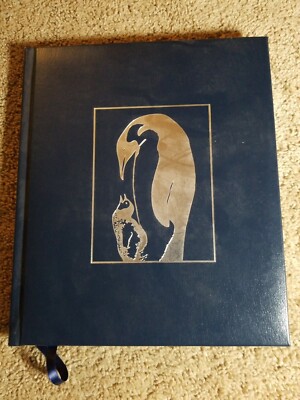 2006 March Of The Penguins Leather Bound Book includes poster!!-image