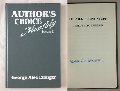 Signed 1st Ed THE OLD FUNNY STUFF George Alec Effinger 1989 LEATHERBOUND 20/50-image