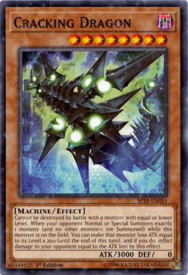 Cracking Dragon - SP18-EN014 - Starfoil Rare - 1st Edition x3 - Near Mint-image