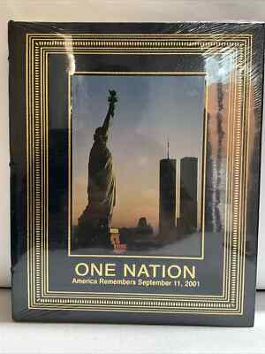 Easton Press ONE NATION America Remembers 9/11 September 11, 2001 Leather SEALED-image