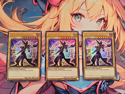 Yugioh x3 Dark Magician DUPO-EN001 Ultra Rare Near Mint Limited Edition-image