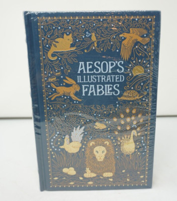 AESOP'S ILLUSTRATED FABLES by Aesop Leather Bound Brand New Collectible Sealed-image