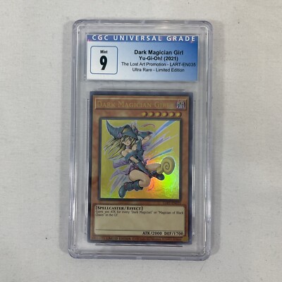 YuGiOh Dark Magician Girl Lost Art Promo LART-EN035 Ultra Rare CGC 9 Mint - PSA-image