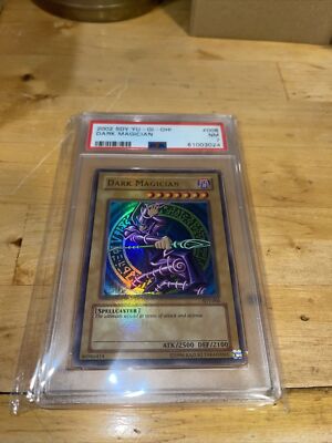 DARK MAGICIAN 2002 SDY-006 YU-GI-OH! HOLO PSA 7 LOW POP-image