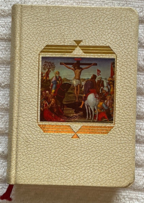 THE LIFE OF CHRIST '59 White Leather * Gilt Edged CATHOLIC PRESS John O'Connell-image
