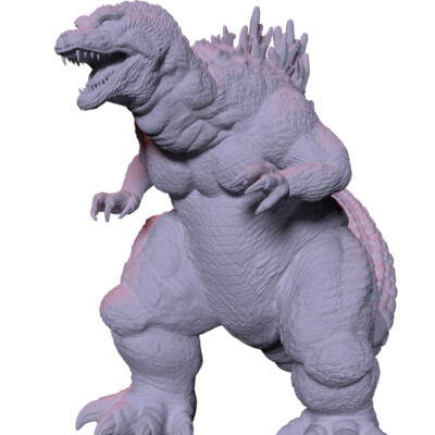 Godzilla Resin Sculpture Statue Model Kit Unpainted/Unassembled-image