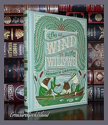 Wind in the Willows K. Grahame Illustrated New Leather Bound Collectible-image