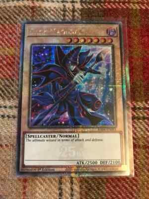 YuGiOh! Dark Magician - M/NM - RA04-EN001 - QCR/ Quarter Century-image