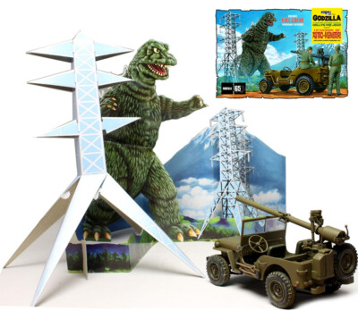 Godzilla Army Jeep 1/25 Scale MODEL KIT 0854PL55-image