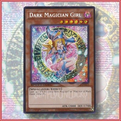 YuGiOh DARK MAGICIAN GIRL SBC2-ENA13 PRISMATIC SECRET RARE 1ST EDITION-image