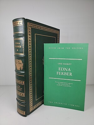 Edna Ferber One Basket Franklin Library ~ 1982 World's Greatest Writers Limited-image