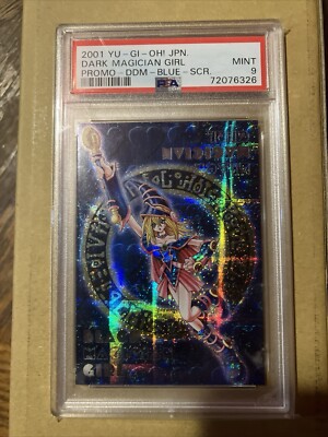 Dark Magician Girl Yugioh 2001 DDM Promo Blue SCR Secret Rare Japanese-image