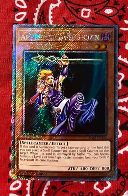 Yu-Gi-Oh!! TCG-  Apprentice Magician (Platinum Secret Rare) RA03 1st Edition-image