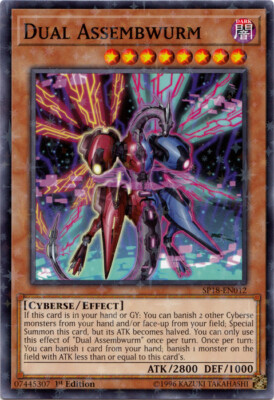 Dual Assembwurm - SP18-EN012 - Starfoil Rare - 1st Edition x3 - Near Mint-image