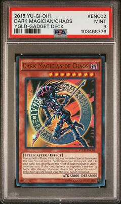 Yu-Gi-Oh! - Dark Magician of Chaos 2015 YGLD-ENC02 PSA 9-image