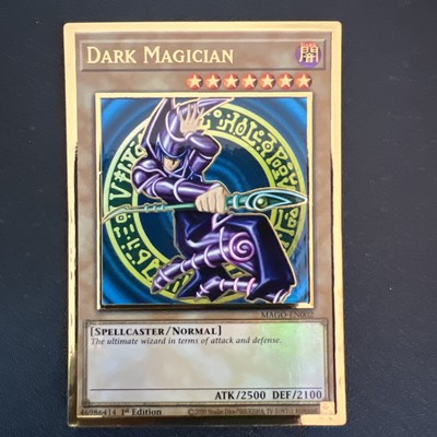 Yugioh Dark Magician MAGO-EN002 Gold Rare 1st Edition-image