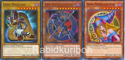 Yugioh Dark Magician of Chaos + Dark Magician + Dark Magicia Girl - Set-image