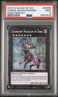 Legendary Magician of Dark WSUP 1st Ed PSA 9 Secret Rare #EN052 Yugioh 2015-image
