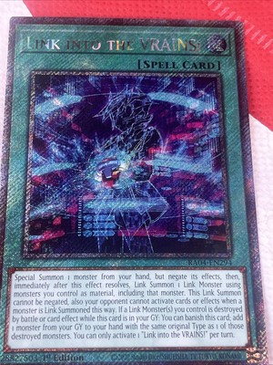 Yugioh! Link into the VRAINS! RA04-EN294 PRISMATIC SECRET RARE NM 1ST ED-image