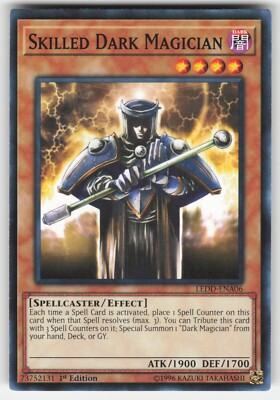 1x (LP) Skilled Dark Magician - LEDD-ENA06 - Common - 1st Edition  YuGiOh-image