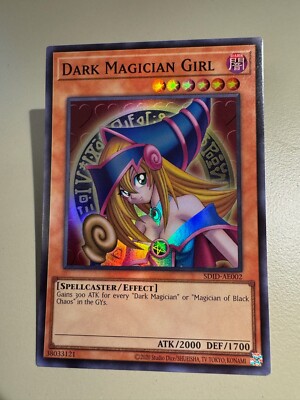 Yugioh Asian English SDID-AE002 Dark Magician Girl Super Rare Uncensored Art NM-image