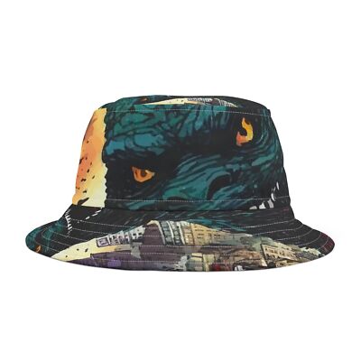 Godzilla Bucket Hat, Gojira Kaiju Cap, Japanese Monster Fan Accessory-image