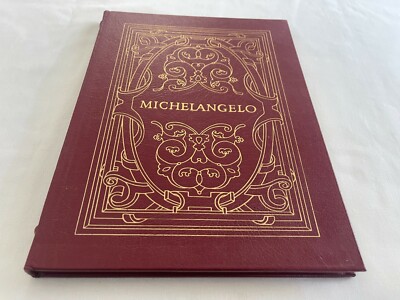 Easton Press MICHELANGELO 1984 LEATHER ART BOOK w/ 22K GOLD ~ RARE & FINE COND-image