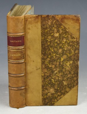 VOLTAIRE Candide. Petite collection Guillaume 1892 LEATHER Bound illustrations-image