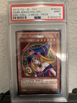 2012 Yu-Gi-Oh! LCYW-EN022 Dark Magician Girl PSA 9 MINT Secret Rare-image