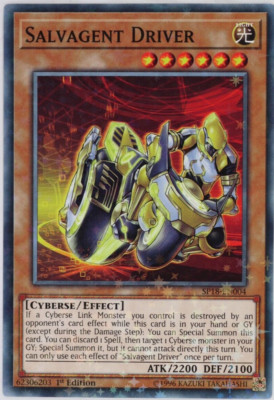 Yugioh Salvagent Driver SP18-EN004 Starfoil Rare 1st Edition-image