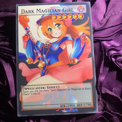 DARK MAGICIAN GIRL YU-GI-OH! GODDESS STORY Anime Girl Waifu Card White-image