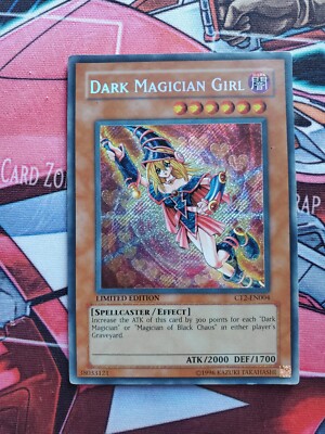 Dark Magician Girl CT2-EN004 Secret Rare MP Limited Edition Yugioh Tin Card-image