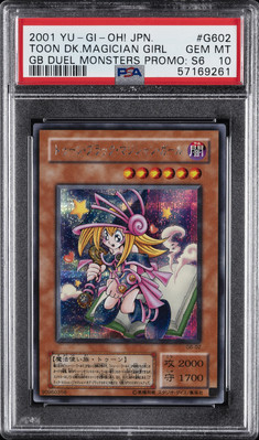 2001 YU-GI-OH! JPN #G602 TOON DARK MAGICIAN GIRL PSA 10-image