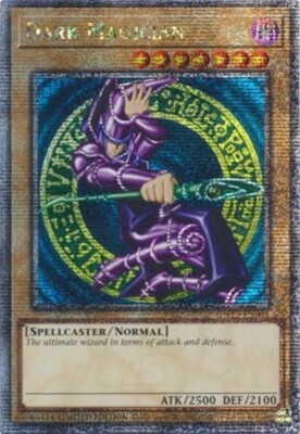 * DARK MAGICIAN * QUARTER CENTURY SECRET RARE ORIGINAL ART (MINT) TN23 YUGIOH!-image
