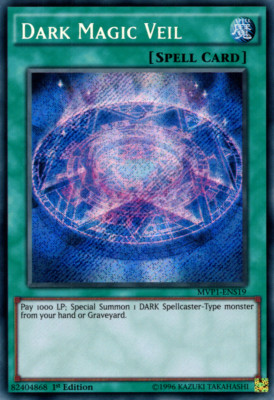 Dark Magic Veil | Near Mint | Secret Rare | 1st Edition | MVP1-ENS19-image
