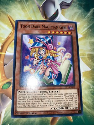 Toon Dark Magician Girl LDS1-EN057 Yu-Gi-Oh! Card 1st Edition Near Mint-Nonholo-image