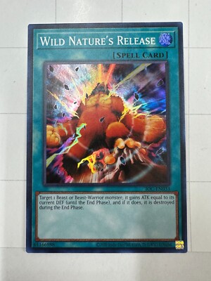 Yugioh Wild Nature's Release IOC-EN033 Super Rare Unlimited 25th Anniversary NM-image