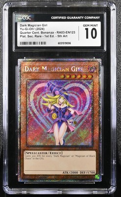 Yugioh RA03-EN123 Dark Magician Girl PSR 1st Edition Alt Art 2 CGC 10 MINT-image