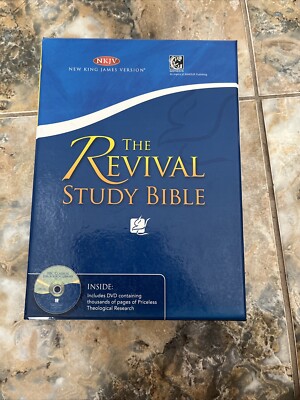 The Revival Study Bible Leather Black-image