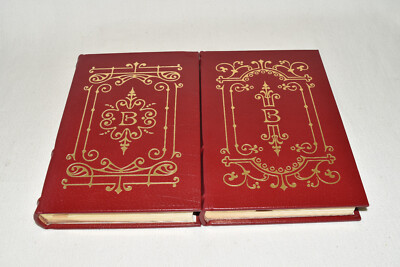 Easton Press 2V DANDELION WINE Ray Bradbury SOMETHING WICKED COMES 1ST LEATHER!-image