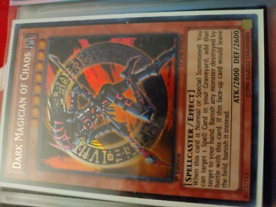 Yugioh Secret Rare 1st Edition Dark Magician of Chaos LCYW-EN026-image